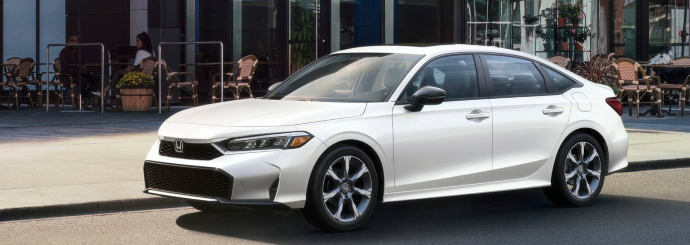 2026 Honda Civic Sport Touring Hybrid in Platinum White Pearl