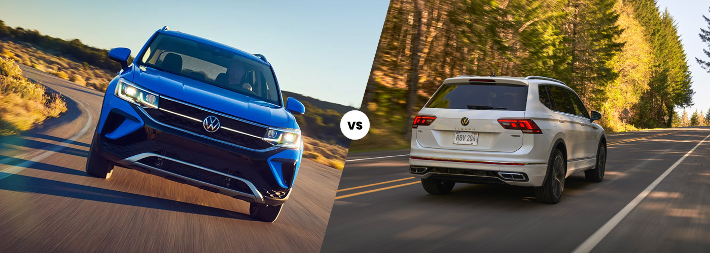 2023 Volkswagen Taos vs. 2023 Volkswagen Tiguan 2023 Volkswagen Taos vs. 2023 Volkswagen Tiguan