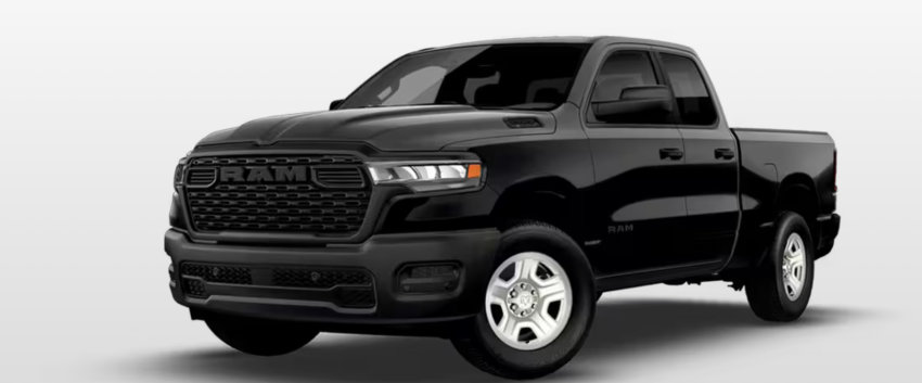 Black 2026 RAM 1500 Tradesman work truck 