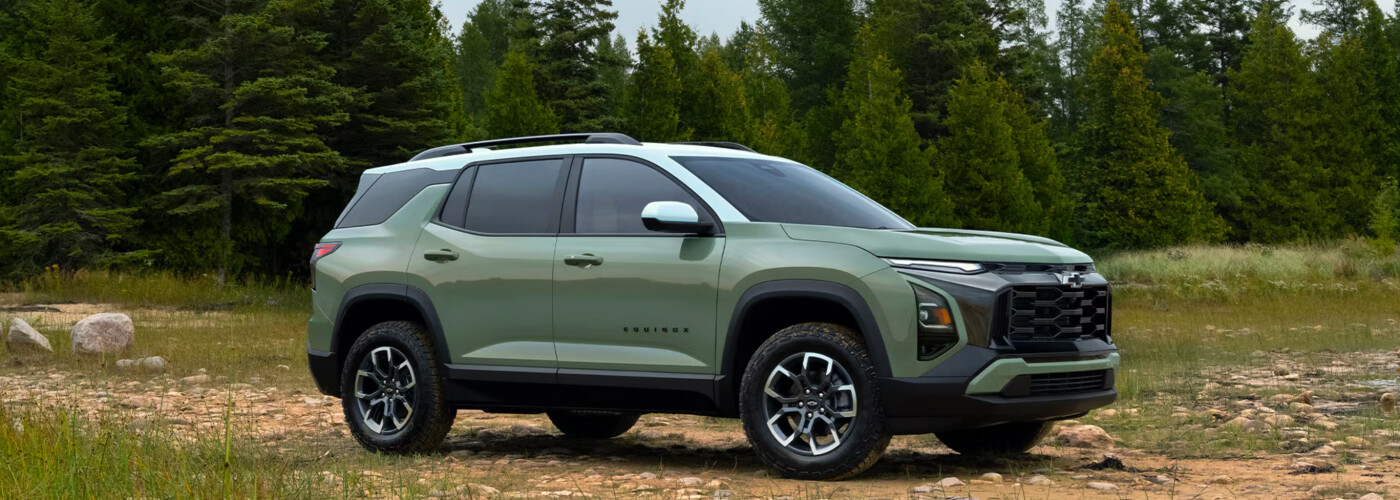 2026 Chevy Equinox parked off-road