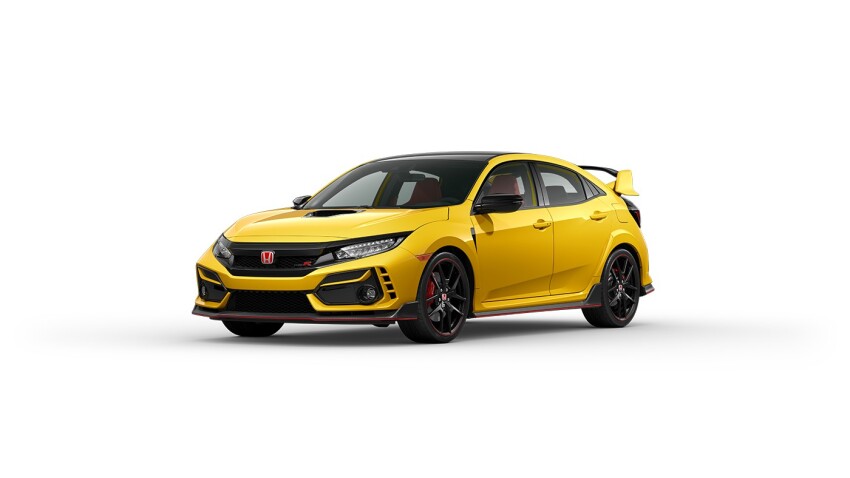 2021 Honda Civic Type R Limited Edition Phoenix Yellow 2021 Honda Civic Type R Limited Edition Phoenix Yellow