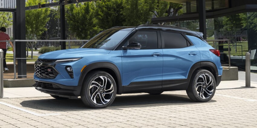 2026 Chevrolet Trailblazer driving down the road