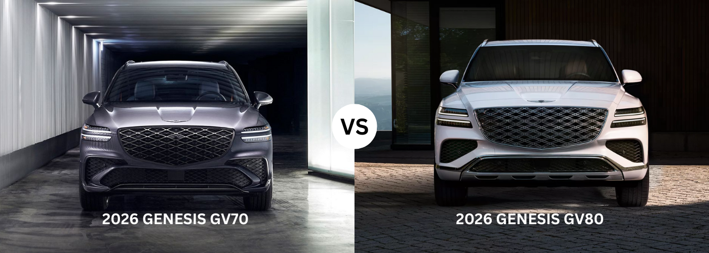 2026 Genesis GV70 vs GV80