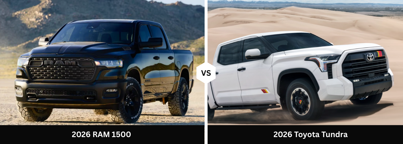 2026 RAM 1500 vs. 2026 Toyota Tundra 2026 RAM 1500 vs. 2026 Toyota Tundra
