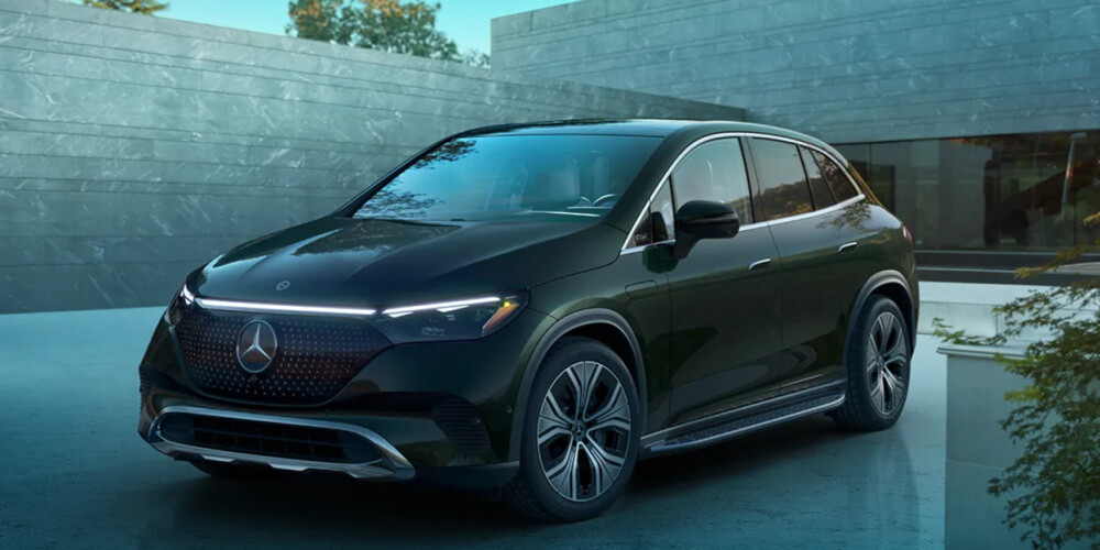 2025 Mercedes-Benz EQE parked in driveway