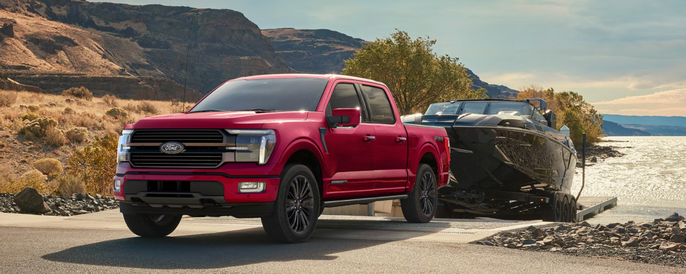 2026 Ford F-150 Towing a Boat
