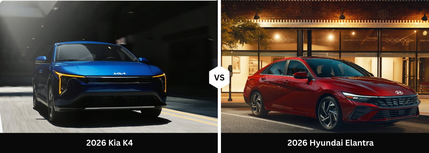 2026 Kia K4 vs. 2026 Hyundai Elantra