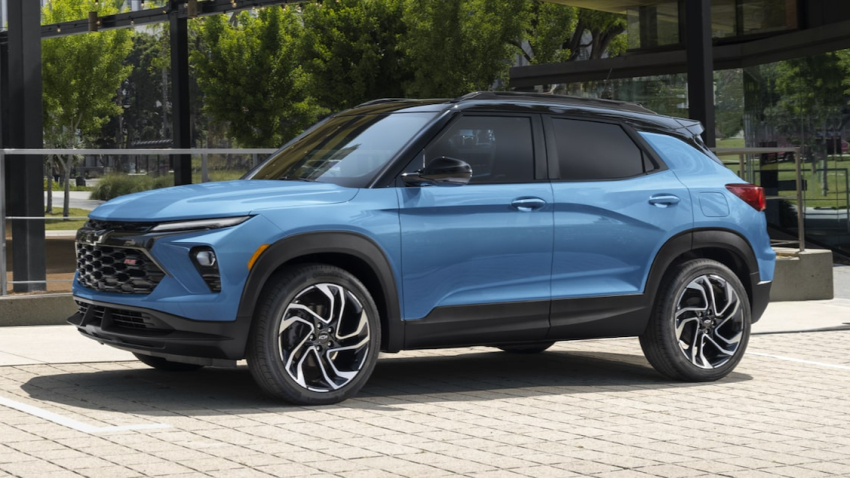 2026 Chevrolet Trailblazer driving down the road