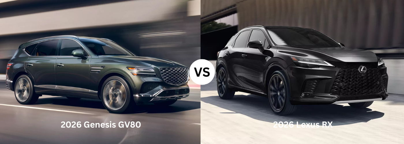 2026 Genesis GV80 vs. Lexus RX