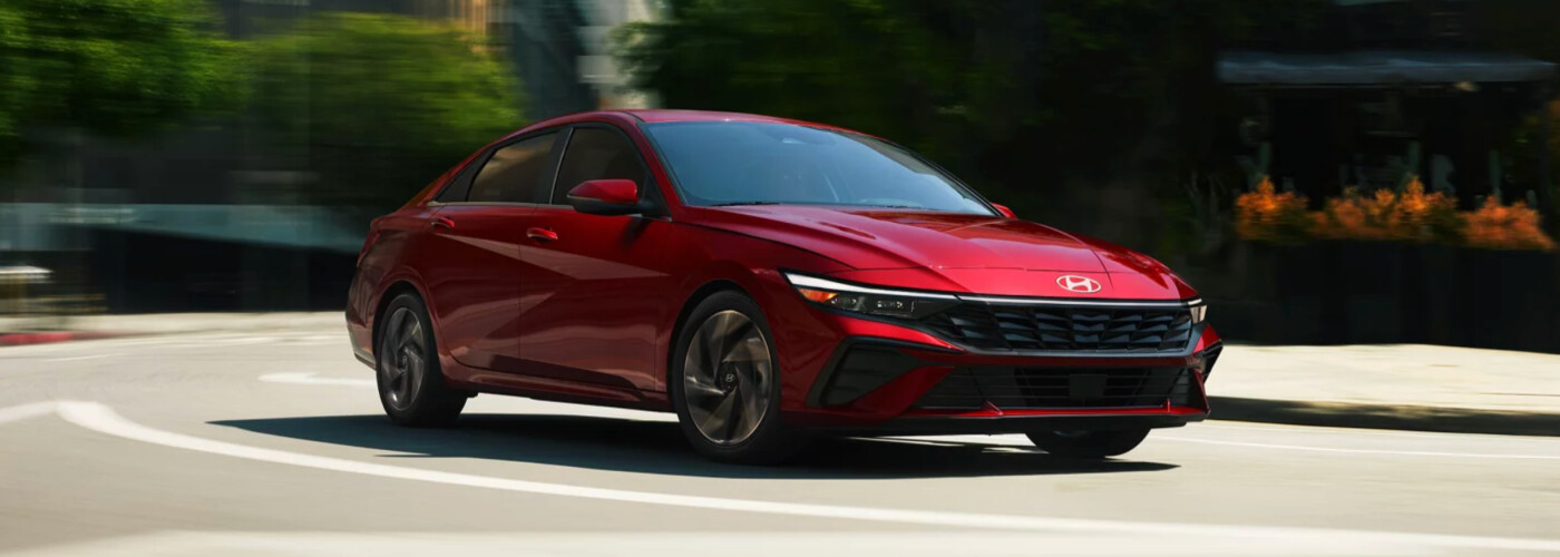 2026 Hyundai Elantra driving on road