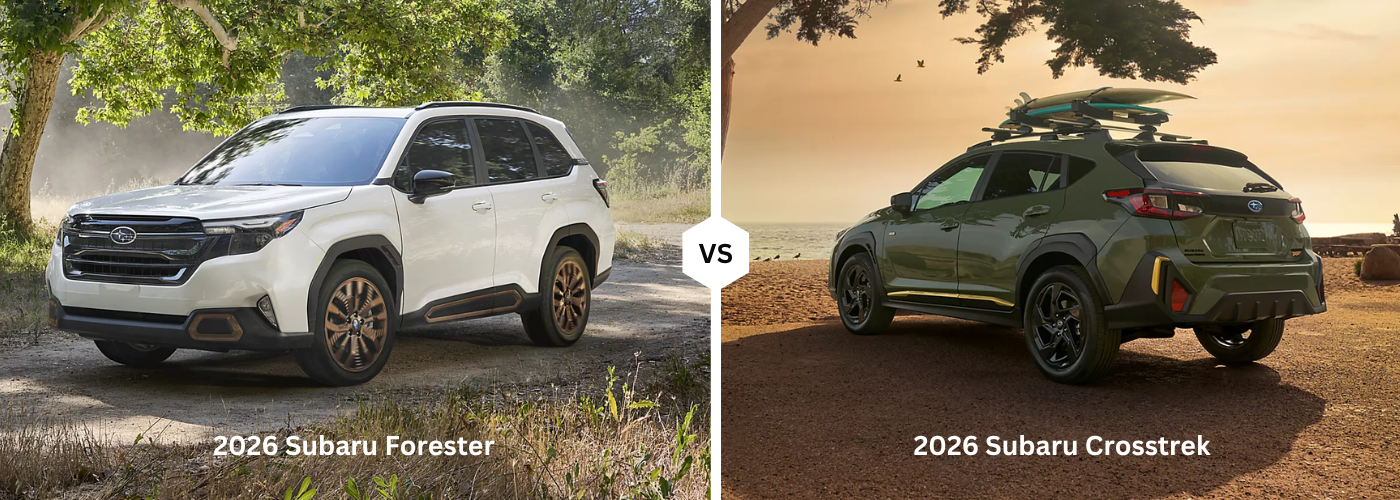 2026 Subaru Forester vs. 2026 Subaru Crosstrek