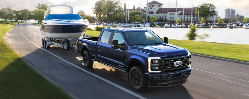2026 Ford Super Duty towing boat