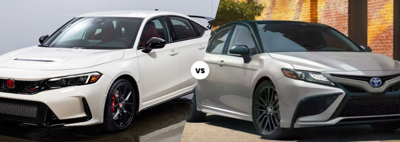 2023 Honda Civic vs 2023 Toyota Camry 2023 Honda Civic and Toyota Camry side by side