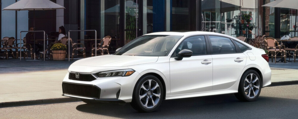 2026 Honda Civic Sport Touring Hybrid in Platinum White Pearl