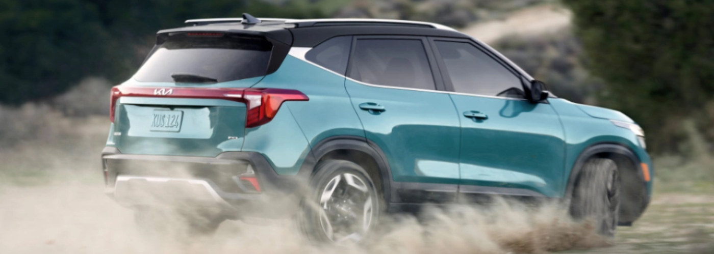 blue green kia seltos