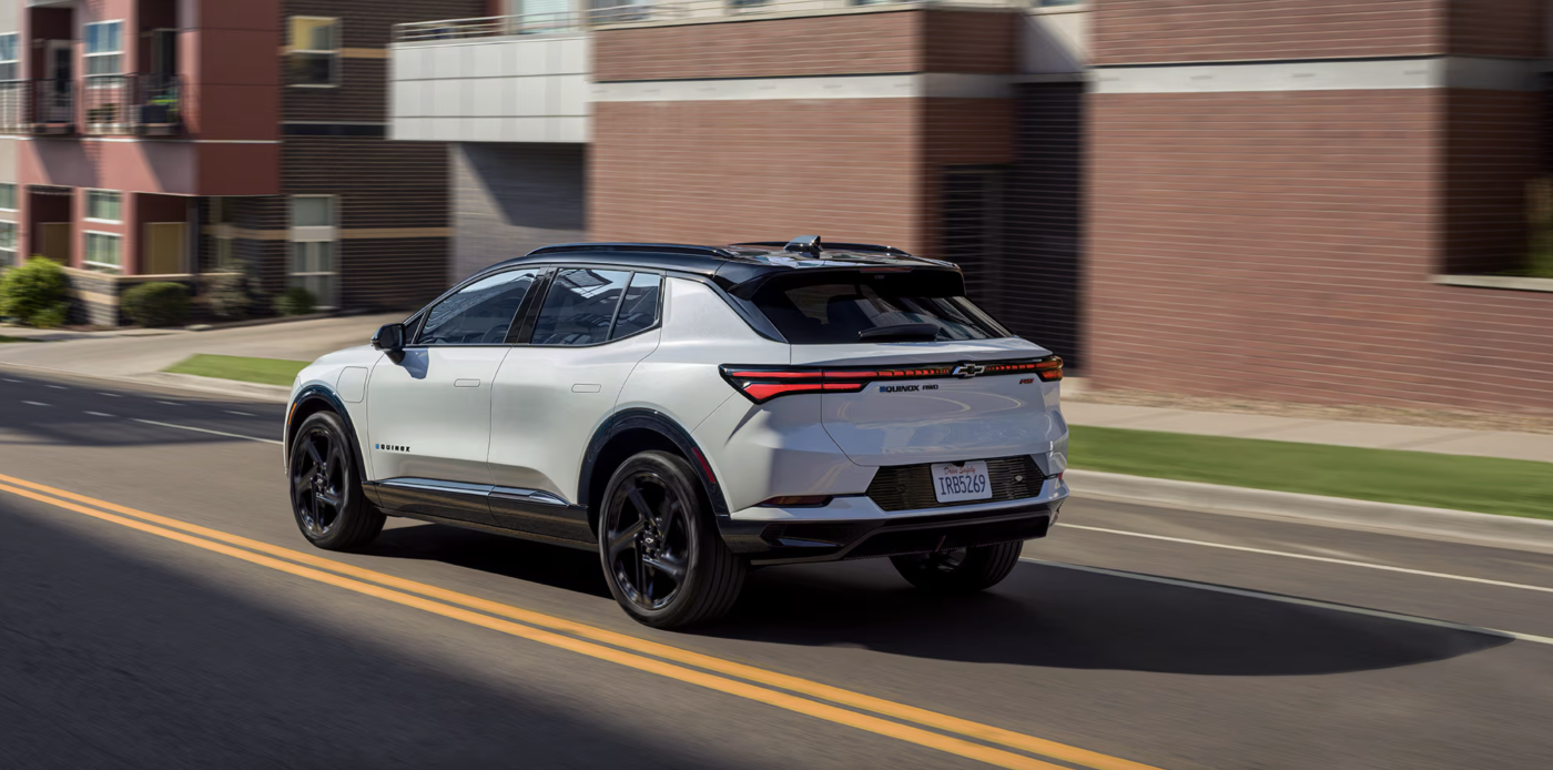 2026 Chevy Equinox EV 2026 Chevy Equinox EV driving on road