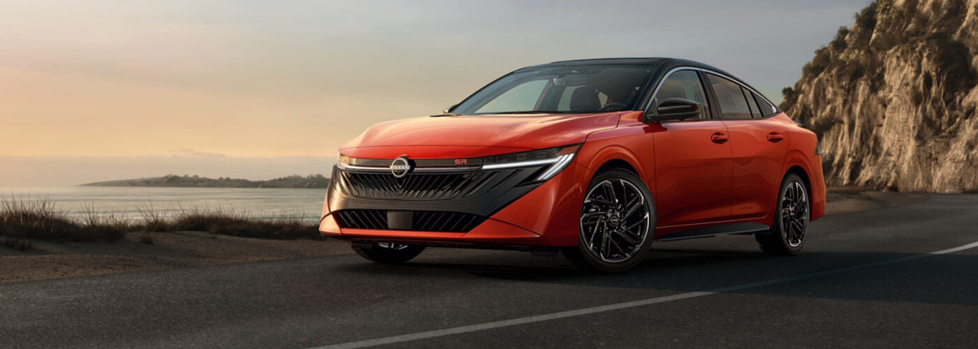 2026 Nissan Sentra red driving on road