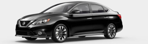2019 Nissan Sentra SR Turbo Side Profile of a Black 2019 Nissan Sentra SR Turbo