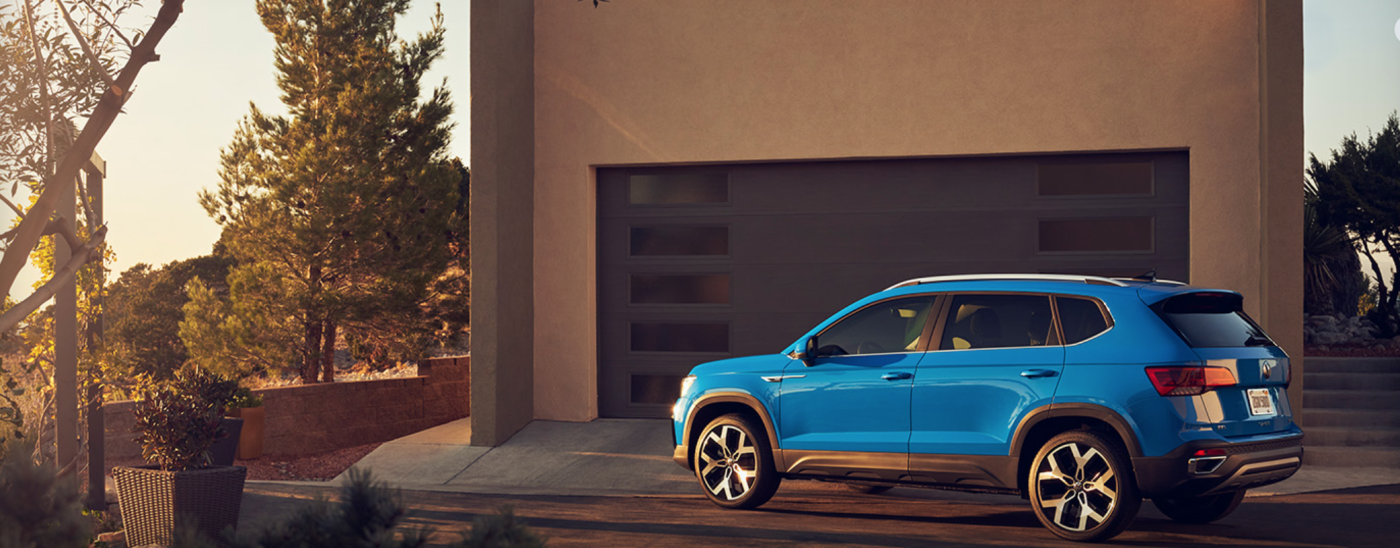2023 Volkswagen Taos sitting in the driveway