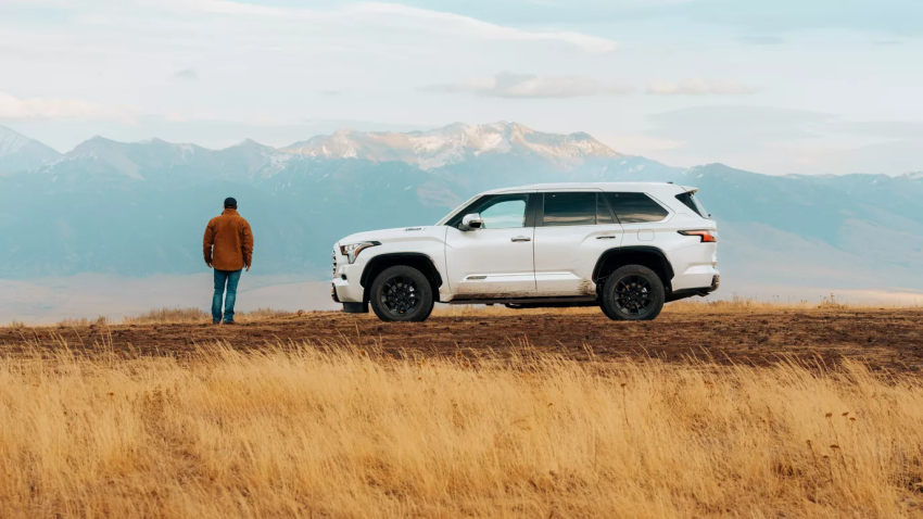 2026 Toyota Sequoia 1794 Edition with TRD Off-Road Package Shown in Wind Chill Pearl Color