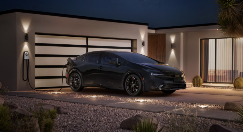 2026 Toyota Prius Plug-In Hybrid exterior charging at home