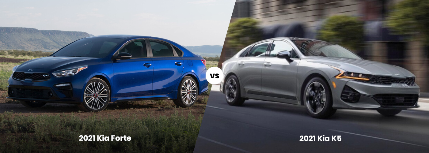 2021 Kia Forte vs. 2021 Kia K5