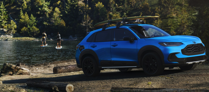 2026 Honda HR-V Sport in Boost Blue Pearl with Honda Genuine Accessories