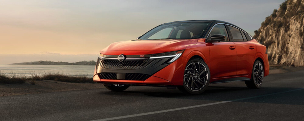 2026 Nissan Sentra red driving on road