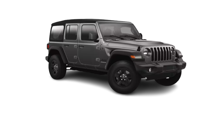 2024 Jeep Wrangler 4-Door Sport in Granite Crystal Metallic Clear-Coat Exterior Paint