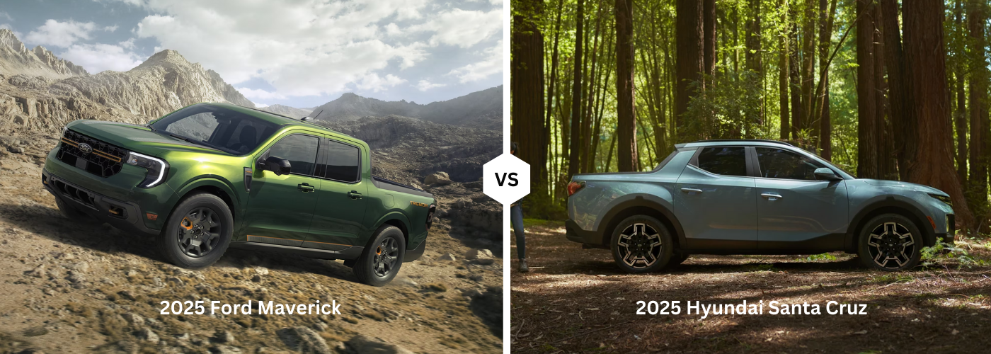 2025 Ford Maverick vs. 2025 Hyundai Santa Cruz 2025 Ford Maverick vs. 2025 Hyundai Santa Cruz