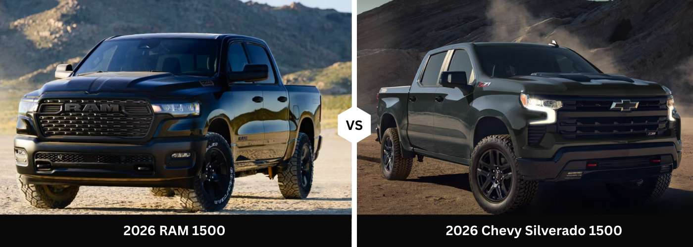 2026 RAM 1500 vs. 2026 Chevy Silverado 1500 2026 RAM 1500 vs. 2026 Chevy Silverado 1500