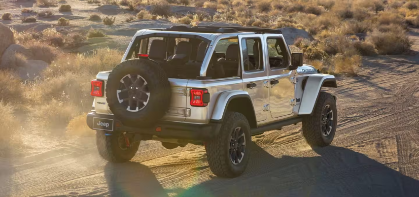 2024 Jeep Wrangler Driving on Dirt Road 2024 Jeep Wrangler Driving on Dirt Road