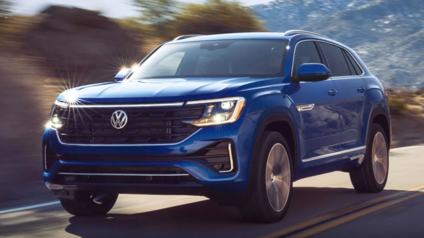 2026 Volkswagen Atlas Cross Sport Driving on Road