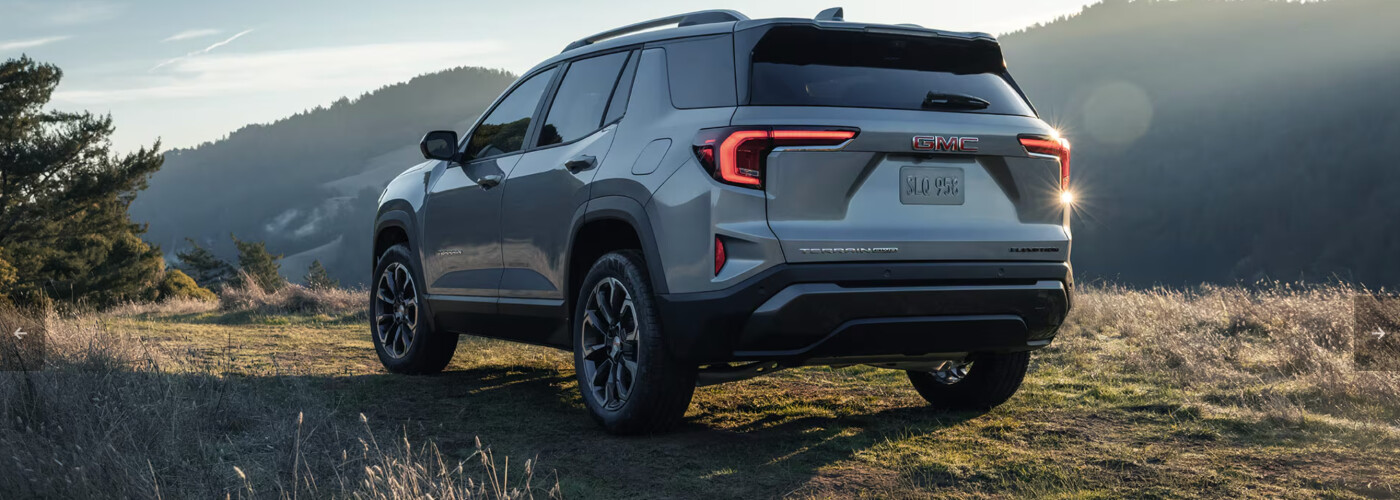 Parked in field gray 2026 GMC Terrain