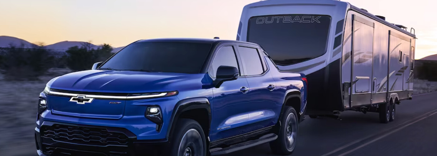2024 Chevy Silverado EV Towing a Camper 2024 Chevy Silverado EV Towing a Camper