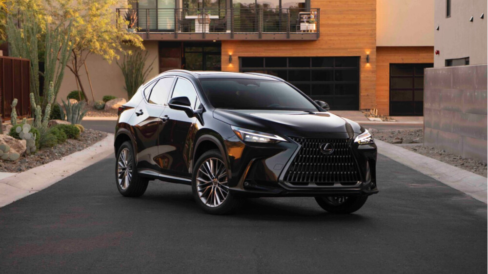 Black 2026 Lexus NX in driveway