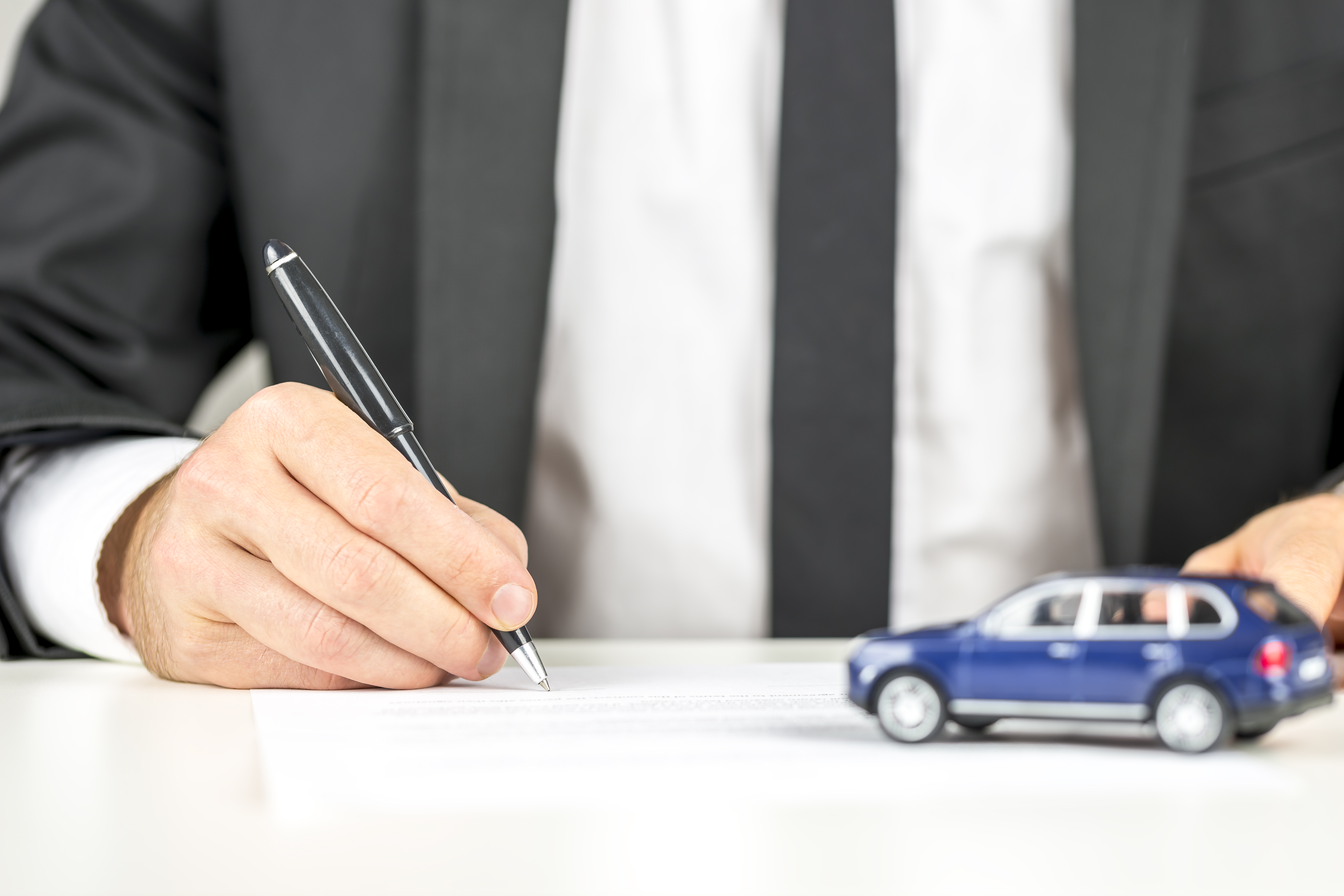 Signing Finance Documents for Car