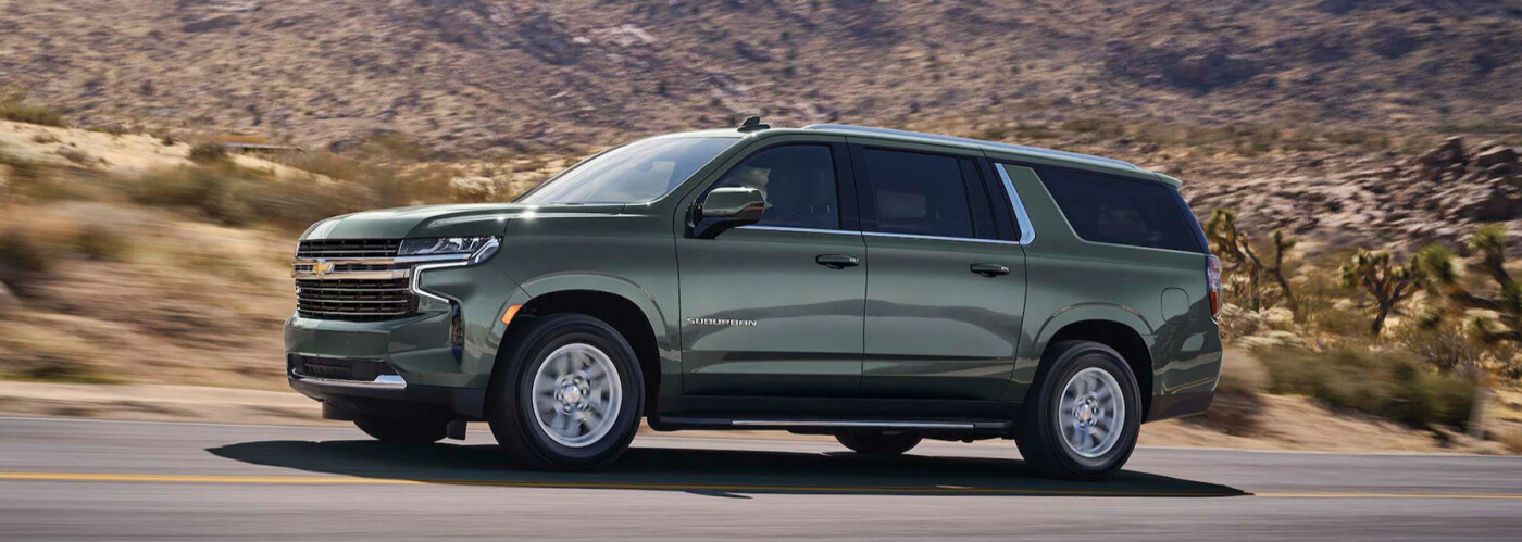 2023 Chevy Suburban on road
