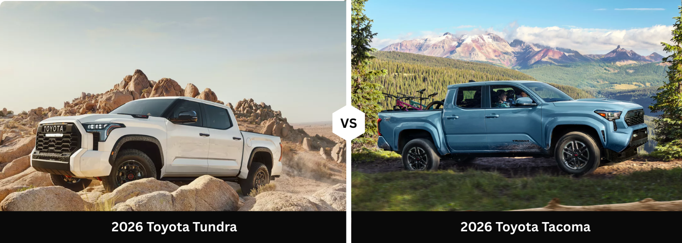 2026 Toyota Tundra vs. 2026 Toyota Tacoma