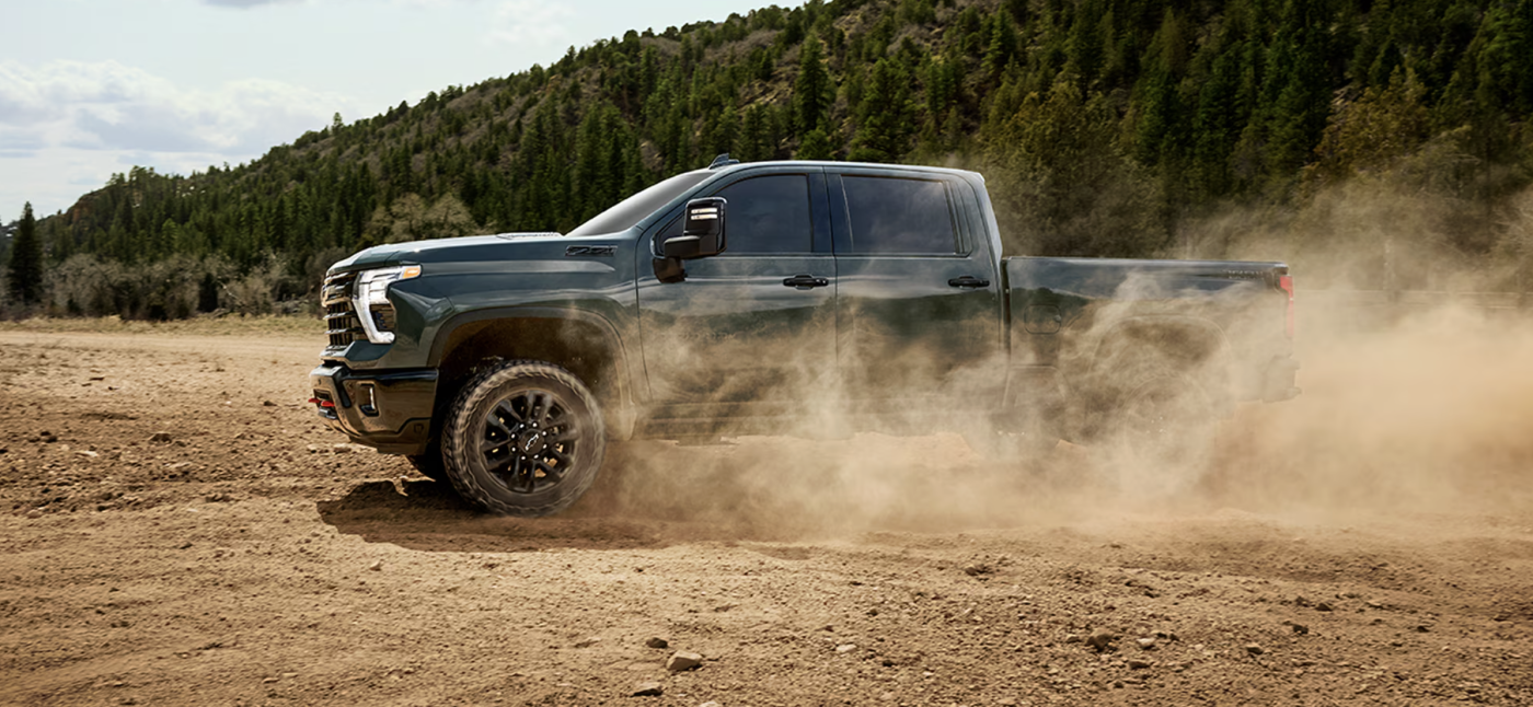 2026 Chevrolet Silverado 2500 HD Driving in the Dust