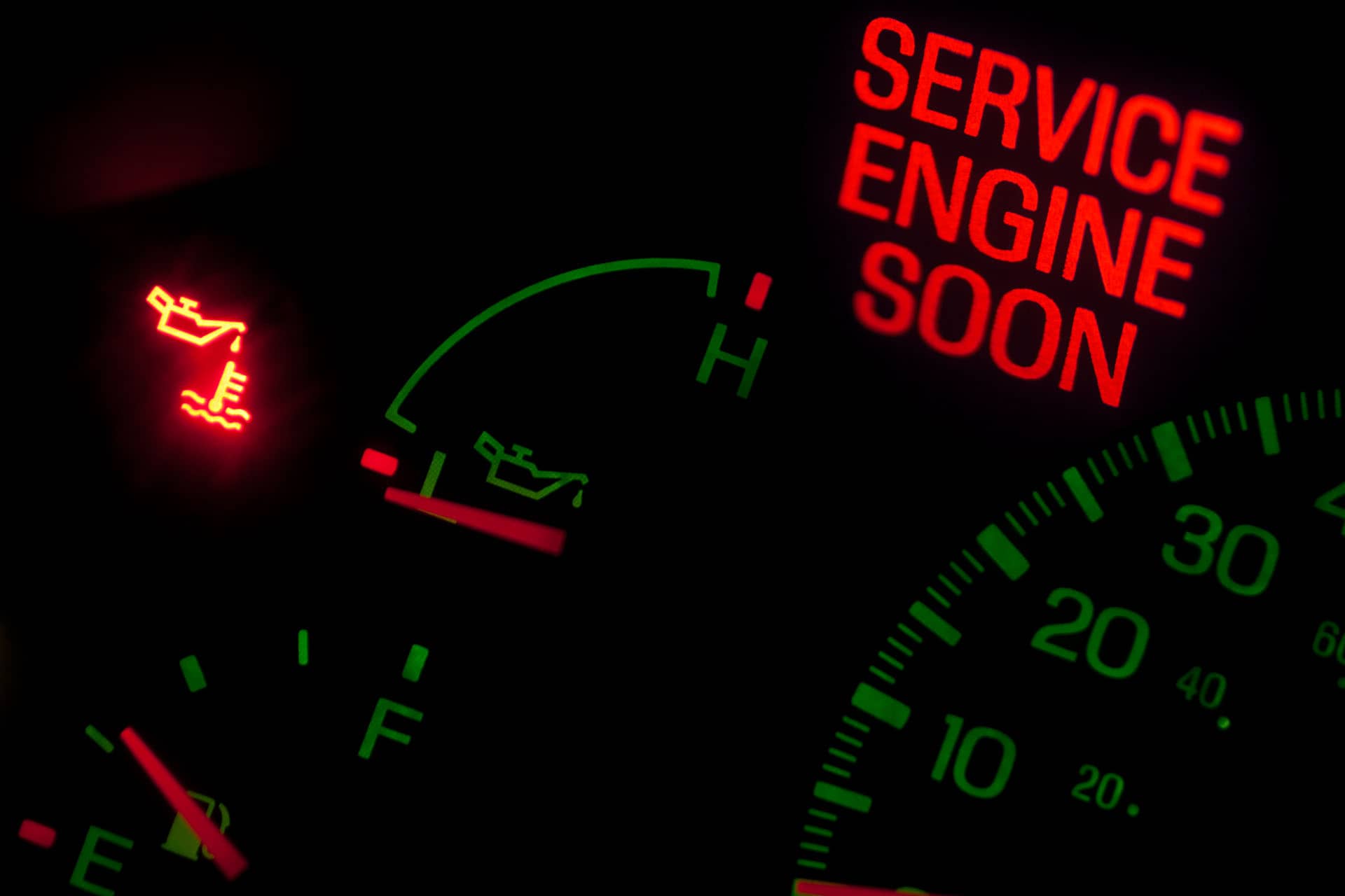 Service light on dashboard