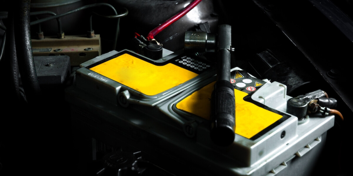 Car Battery with Tools Car Battery with Tools
