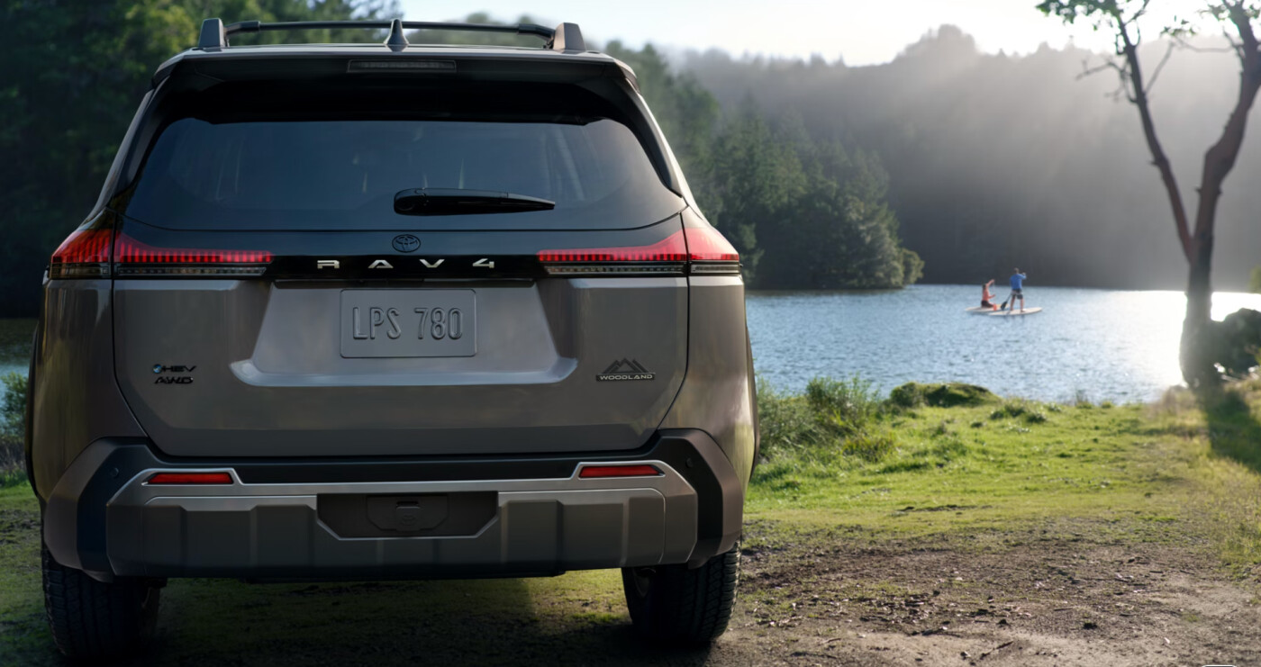 2026 Toyota RAV4 next to lake