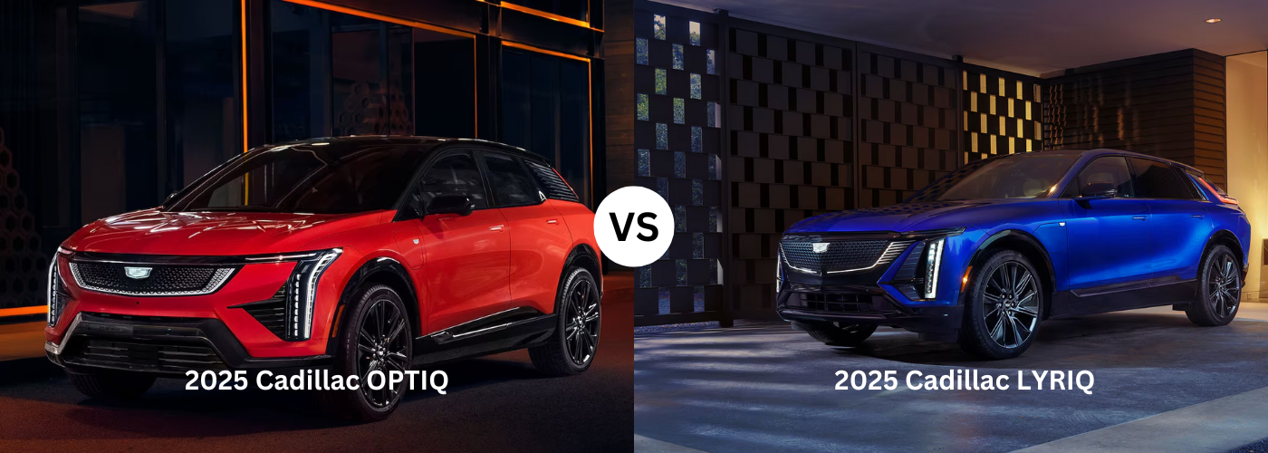 2025 Cadillac OPTIC vs. 2025 Cadillac LYRIQ 2025 Cadillac OPTIC vs. 2025 Cadillac LYRIQ