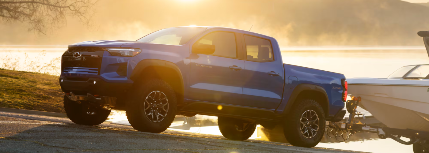 2026 Chevrolet Colorado Towing a Boat