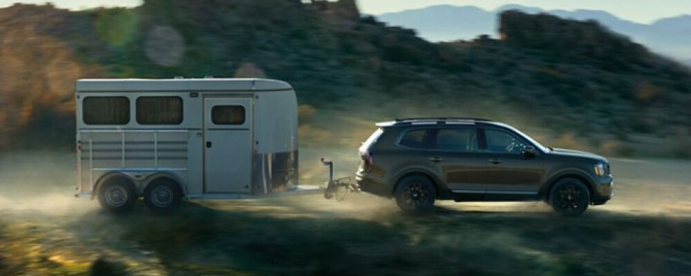 2023 Kia Telluride Towing a Small Trailer 2023 Kia Telluride Towing a Small Trailer
