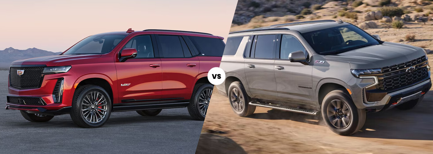 2023 Cadillac Escalade vs. Chevy Suburban 2023 Cadillac Escalade vs. Chevy Suburban