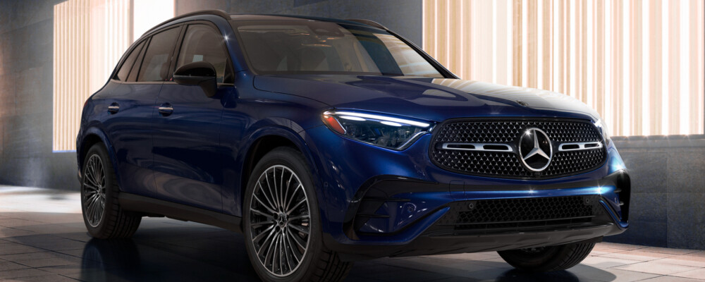 2026 Mercedes-Benz GLC SUV exterior blue front