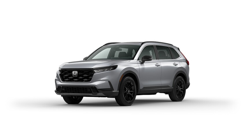 2024 Honda CR-V Sport Hybrid before a white background
