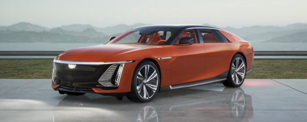 2024 Cadillac CELESTIQ in front of an ocean